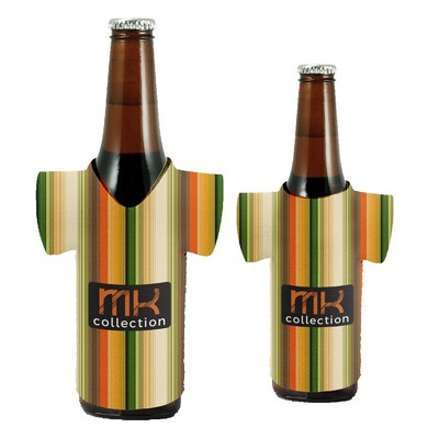 Sublimation V-Neck T-Shirt Shaped Collapsible 12 Oz Bottle