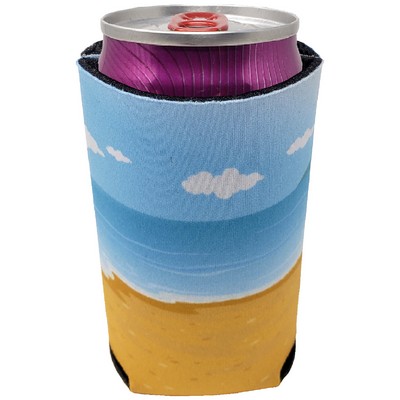 Full Color Premium Foam Collapsible Can Coolers 12 oz Standard
